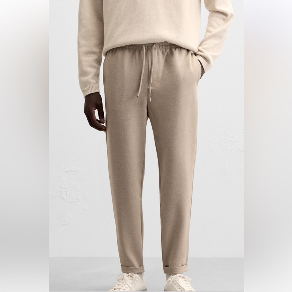 Zara Men Easy Care Jogger Waist Pants